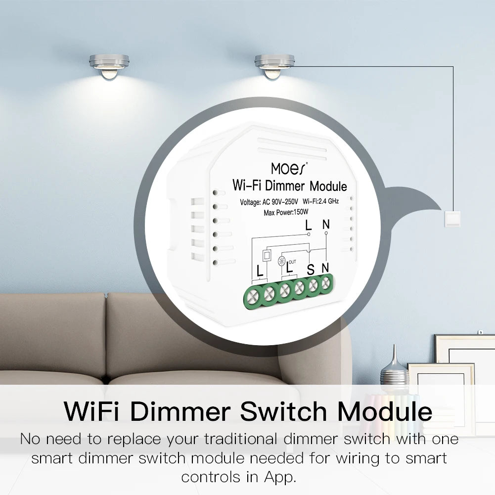 MOES Smart ZigBee WiFi Switch Module