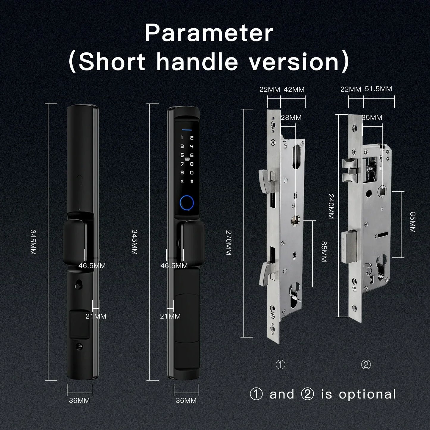 MOES WiFi Smart Fingerprint Coded Door Lock