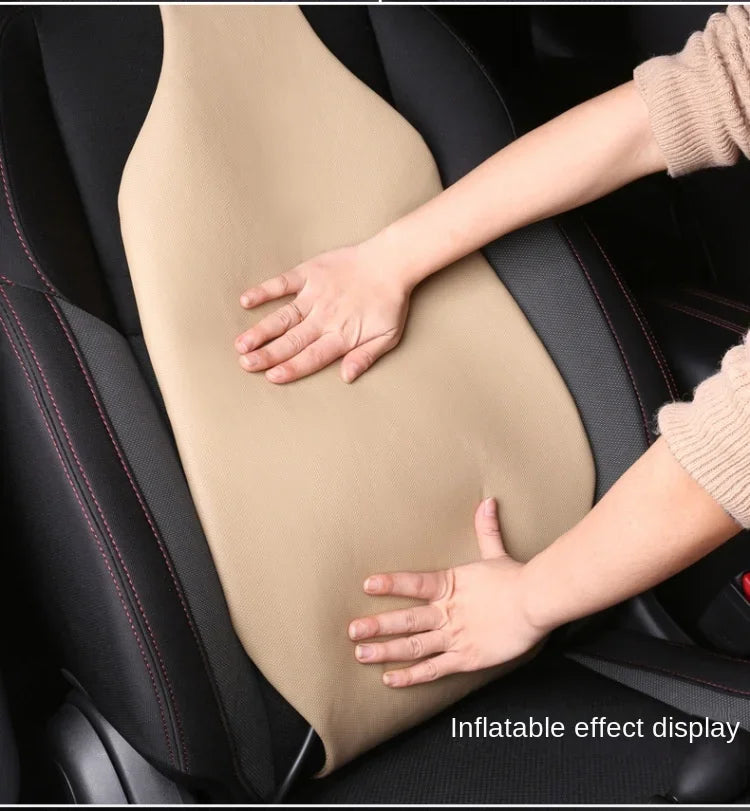 Car leather waist pillow