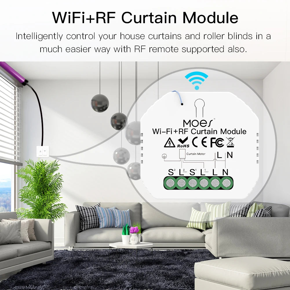 MOES Smart ZigBee WiFi Switch Module