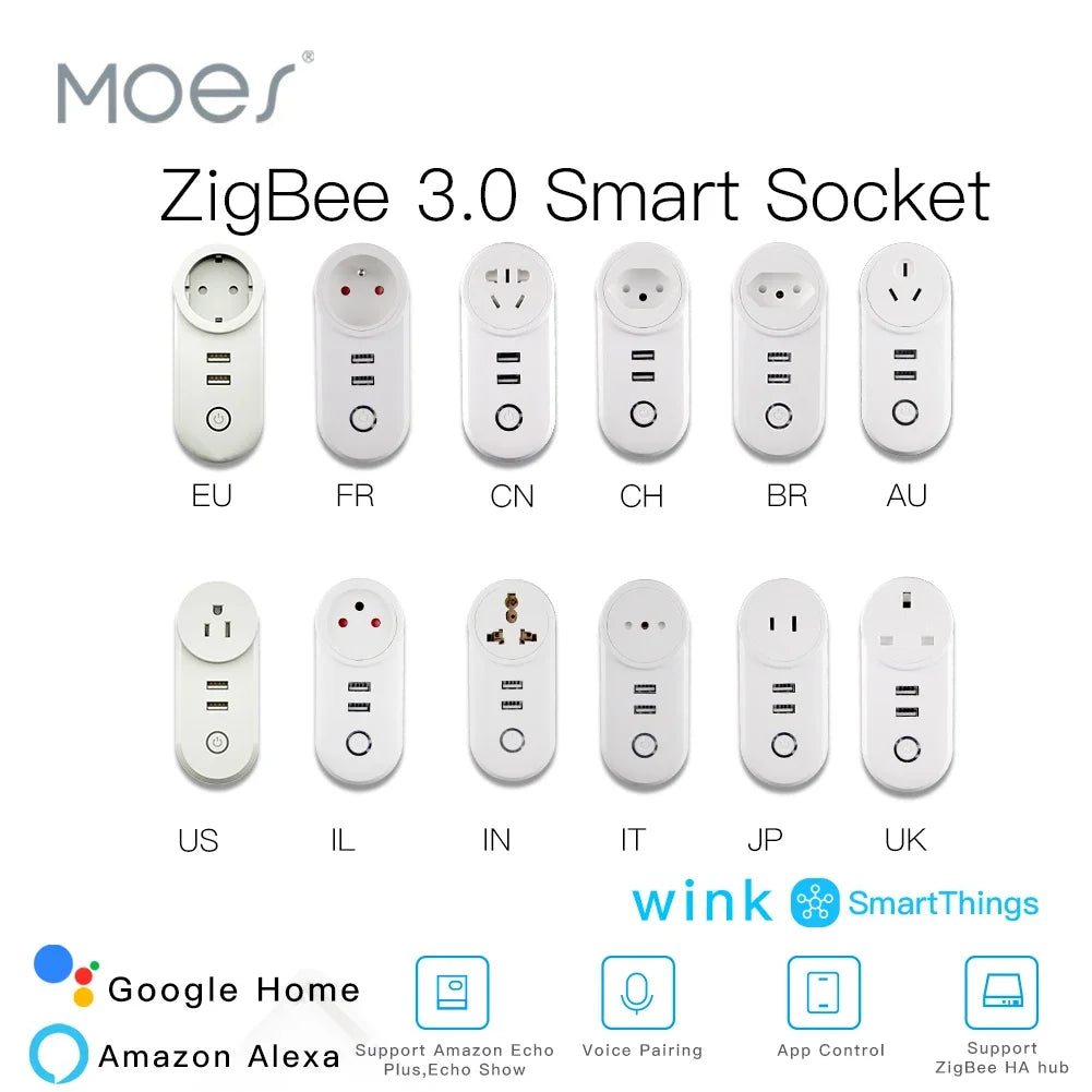 ZigBee 3.0 Smart Socket Plug