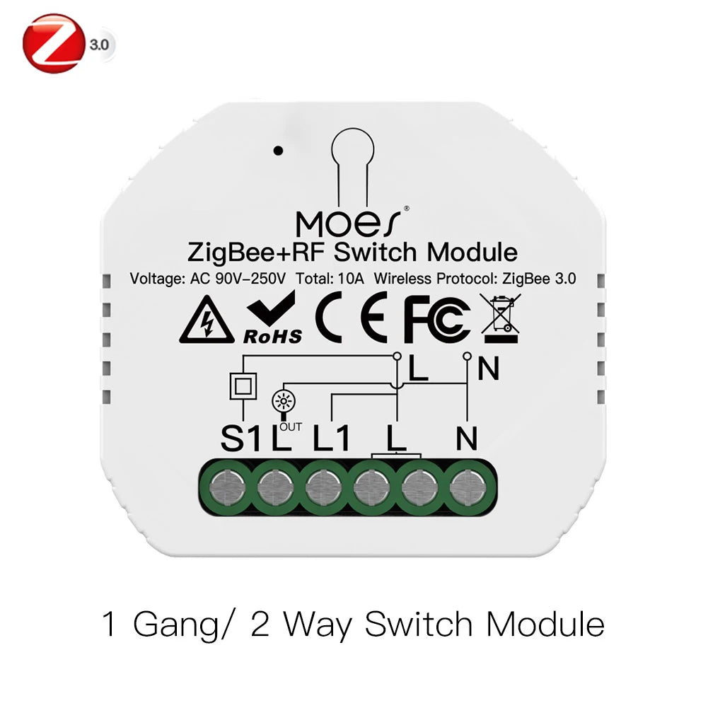 MOES Smart ZigBee WiFi Switch Module