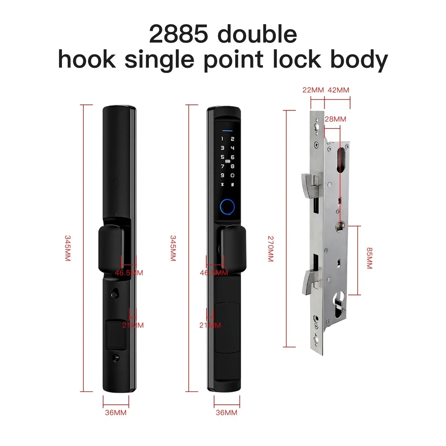 MOES WiFi Smart Fingerprint Coded Door Lock