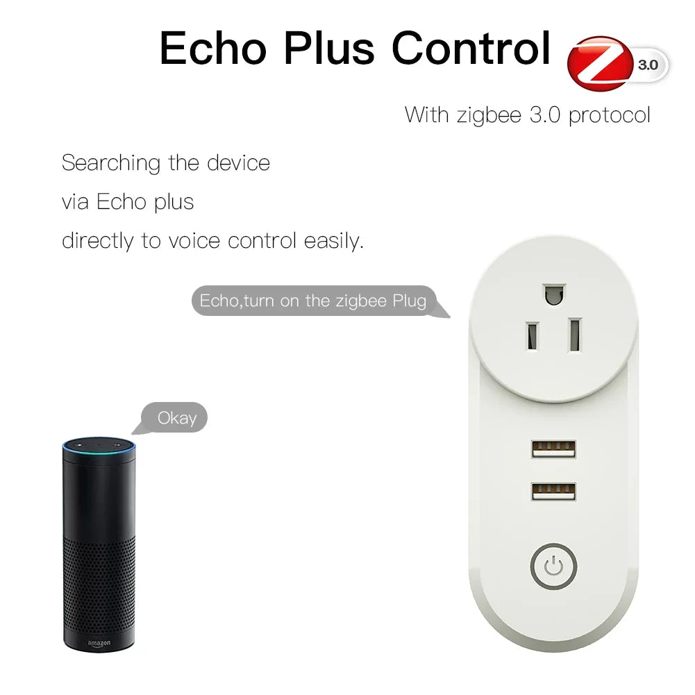 ZigBee 3.0 Smart Socket Plug