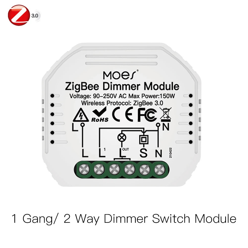 MOES Smart ZigBee WiFi Switch Module